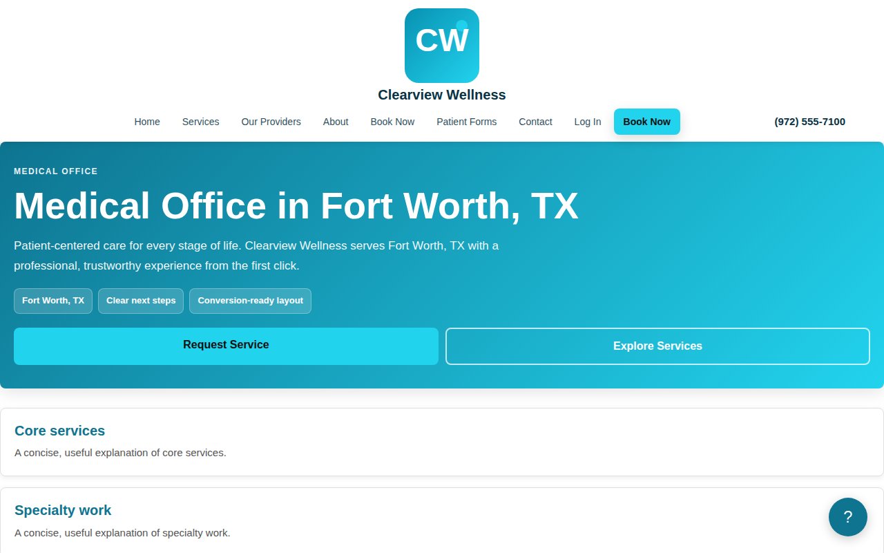 Wellness Demo screenshot