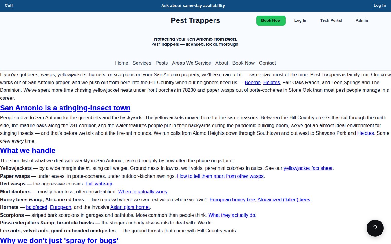 Pest Trappers (live) screenshot