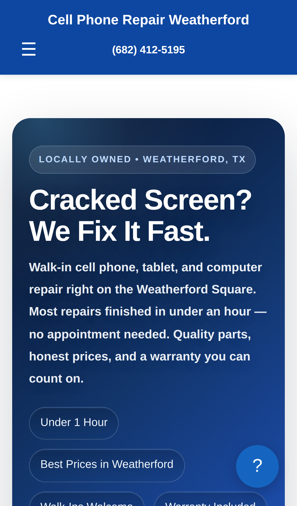 Cell Phone Repair Demo mobile home